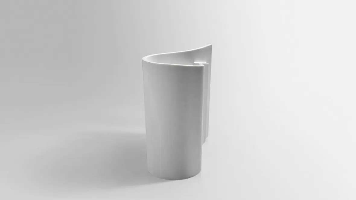 Lavabo di design in marmo Wave di Antoniolupi