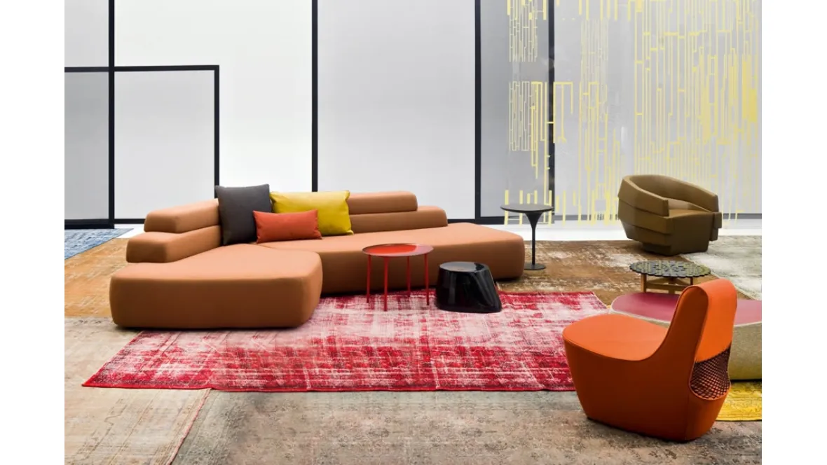 Divano di design Rift di Moroso