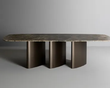 Tavolo Louver Table con top in ceramica di Bonaldo