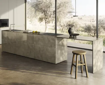 Cucina Design con isola 36e8 Cut Project 2821 di Lago