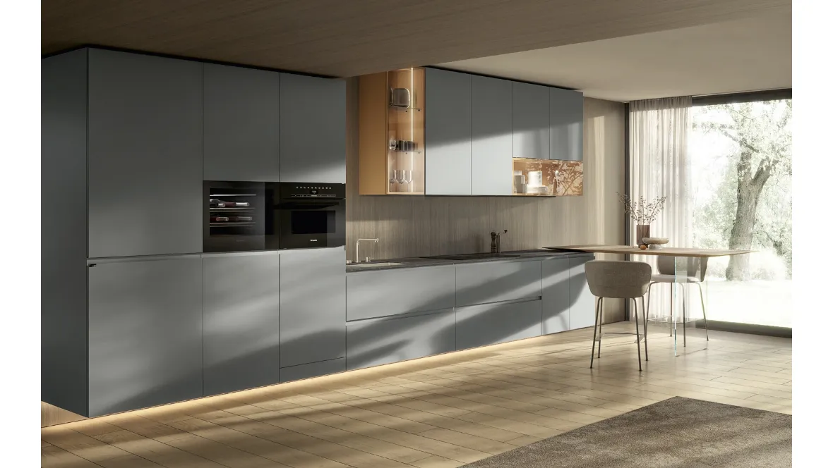 Cucina Design con penisola 36e8 Cut Project 2827 di Lago