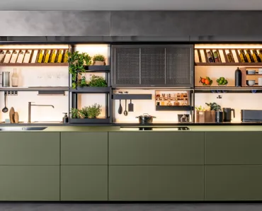 Cucina Design Artematica Vitrum con New Logica di Valcucine